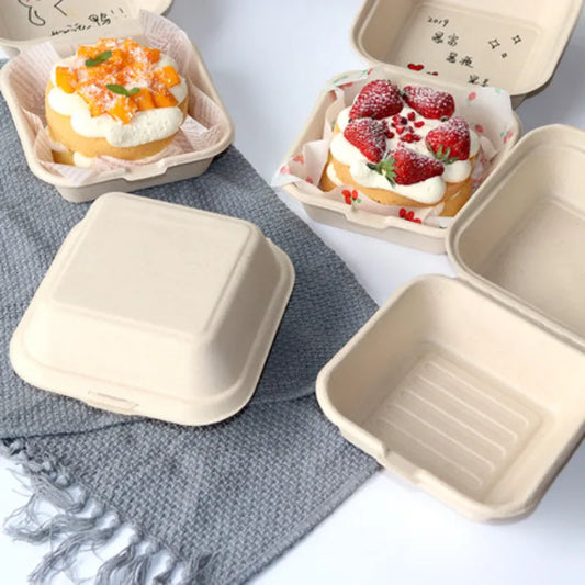 20/40/50Pc Disposable Lunch Box/pad Bento Food Container Bakery Container Fruit Hamburger Cake Meal Prep Packaging Container