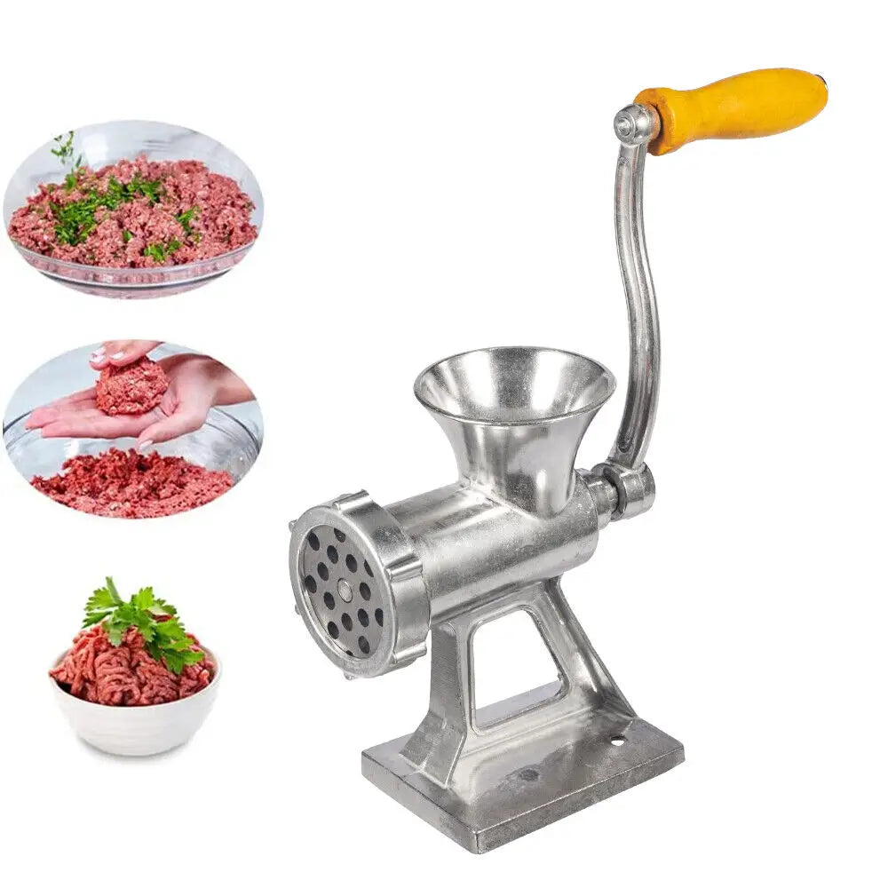 Heavy Duty Meat Grinder Mincer Stuffer Manual Sausage Filler Sauce Maker Machine