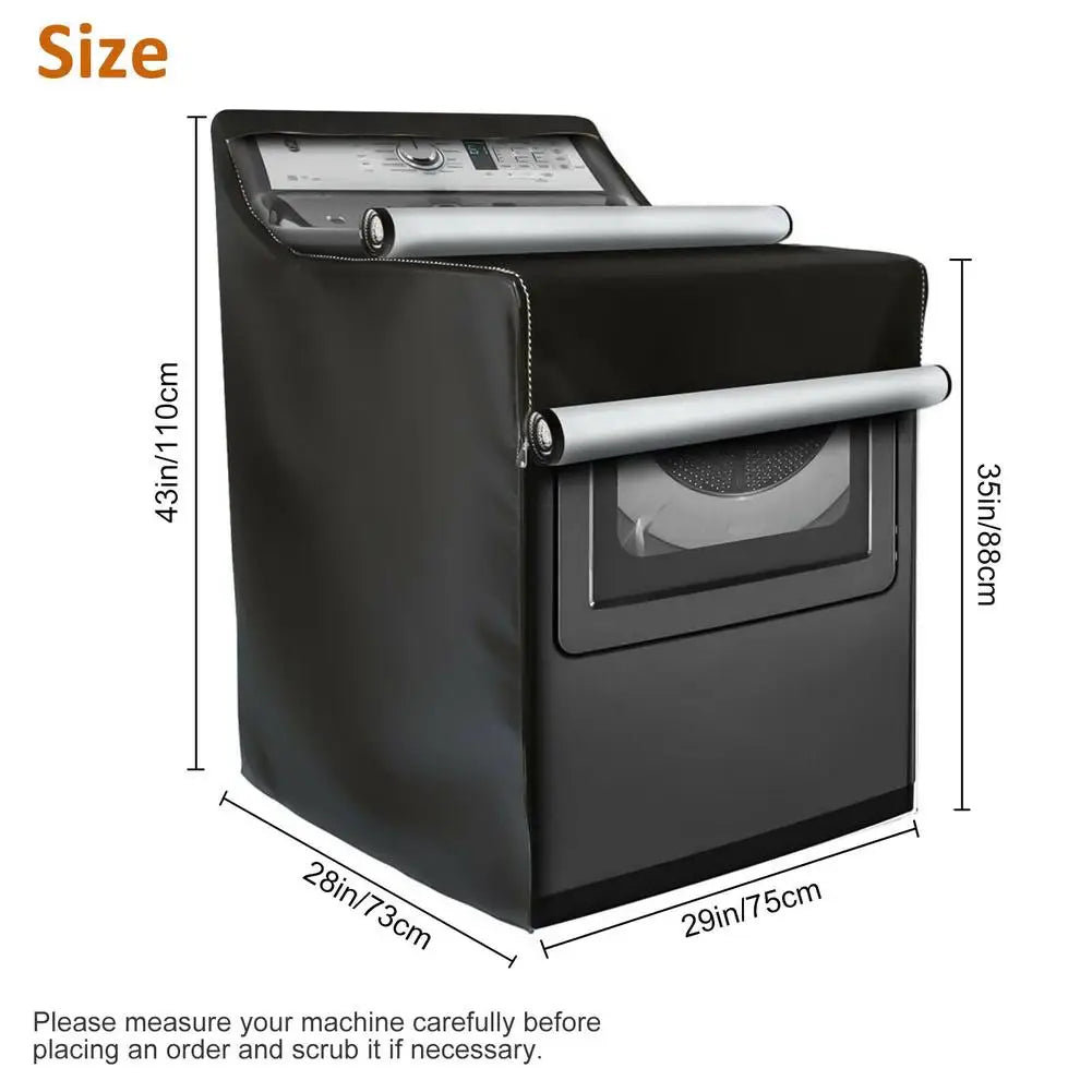 Washing Machine Top Dust Cover Waterproof Sunscreen Anti-uv Laundry Washer/dryer Dustproof Protective Cover