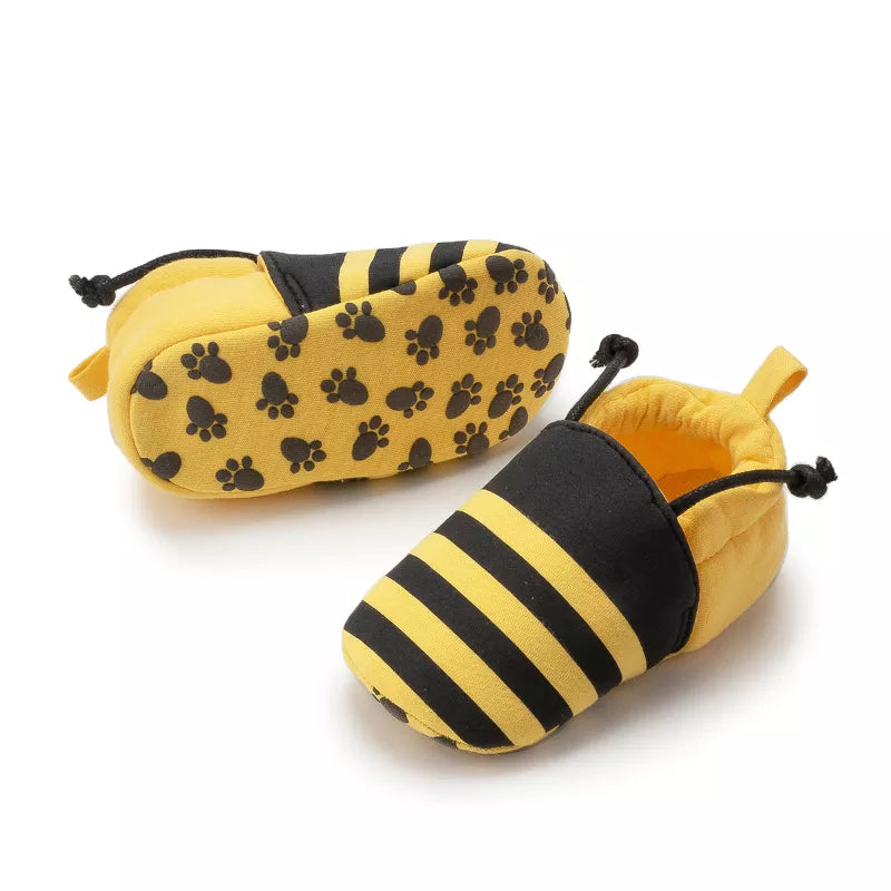 Baby Unisex Cotton Shoes Cute Animal Bee Anti-Slip Soft Bottom Baby Boy Girl Shoes First Walkers Newborn Toddler Crib Shoes 2023