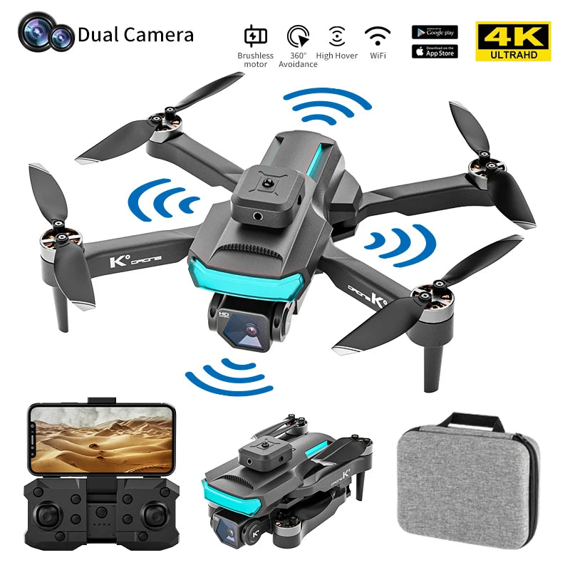 Nouveau K999 Pro Drone 8K professionnel 4K HD EIS caméra évitement d'obstacles flux optique sans brosse RC Dron pliable quadrirotor cadeaux