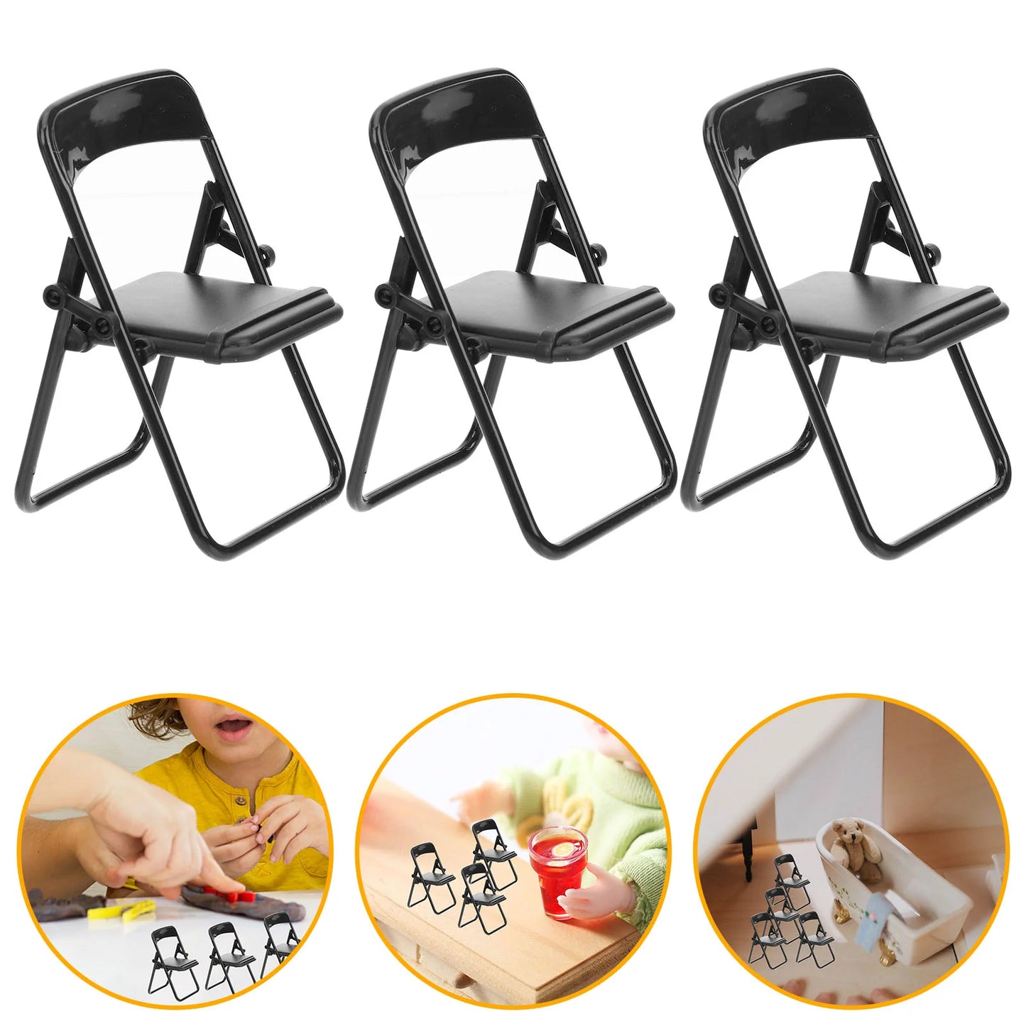 Stand Chair Desktop Cell Foldable Mini House Model Dock Decorative Mobile Display Holder Tablet Cradle Adjustable Plastic