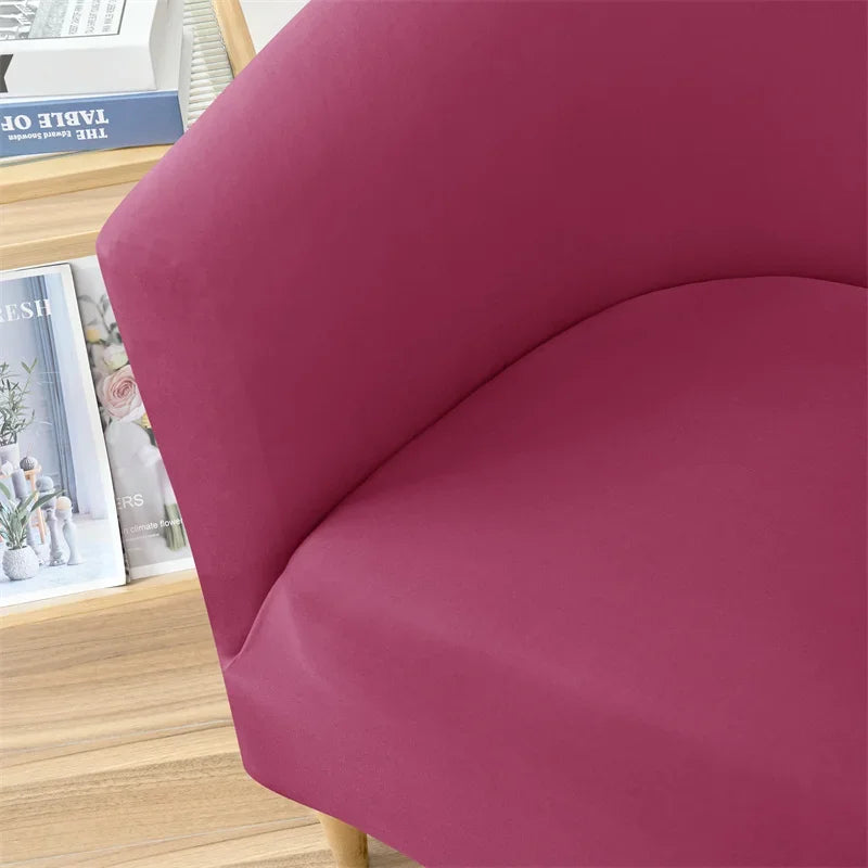 Water Repellent Club Sofa Cover Stretch Tub Chair Slipcover Solid Color Sofa Cover Couch Covers Study Bar Counter Living Room