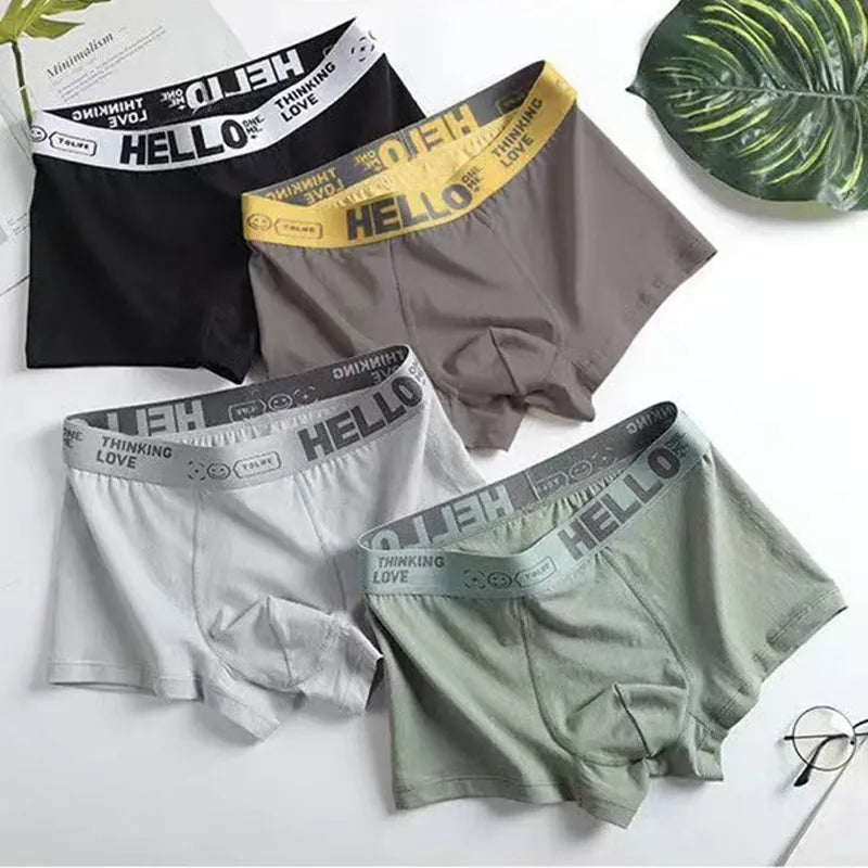 10 Pcs Men's Panties Boxer Briefs Breathable Underwear Men Shorts Underpants Comfortable Boy Boxers Plus Size M-4XL