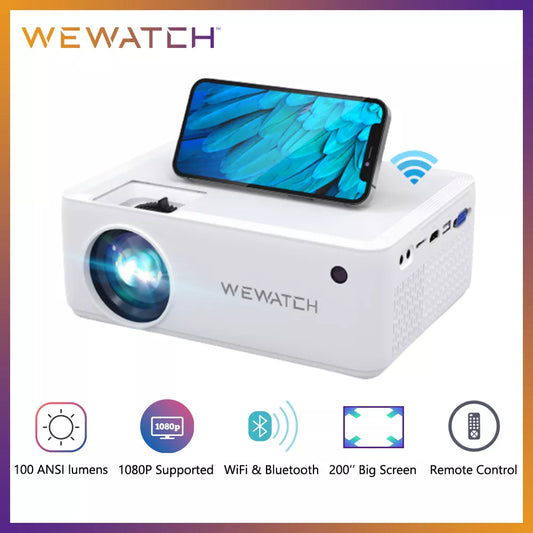 WEWATCH V10 8500Lumens projecteur LED Portable natif 1280*720 HD 1080P pris en charge Home HDMI cinéma Mini projecteurs de films en plein air