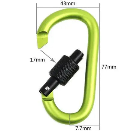 Carabiner Clip Set Aluminium Alloy Tourist Hooks Fishing Carbin Buckle Caribiner Key Holder Keychain Camping Karabiners