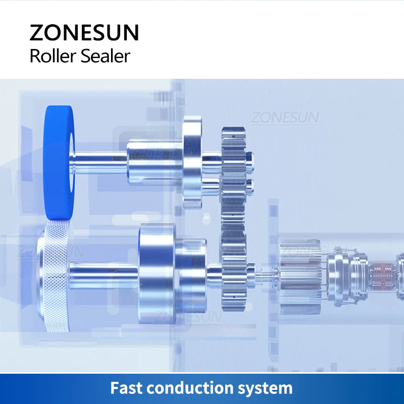 ZONESUN ZS-GLF1P Mini Aluminum Foil Plastic Film PE Coated Paper Bag Sealer Roller Sealing Machine