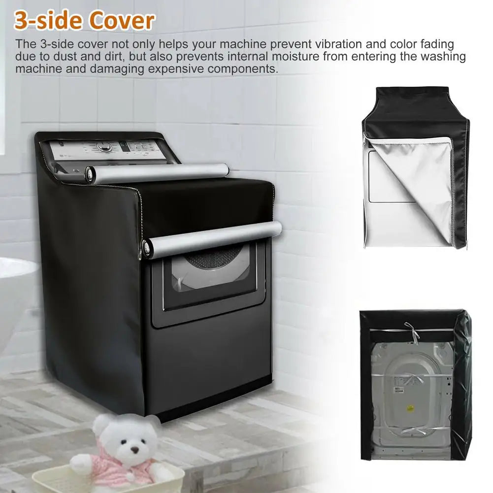 Washing Machine Top Dust Cover Waterproof Sunscreen Anti-uv Laundry Washer/dryer Dustproof Protective Cover