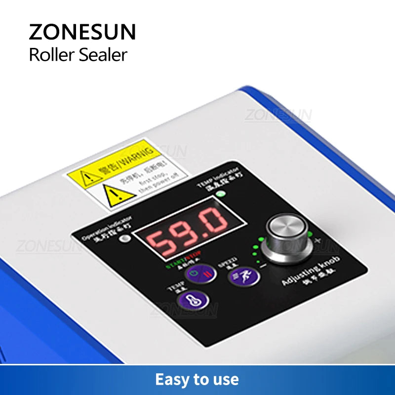 ZONESUN ZS-GLF1P Mini Aluminum Foil Plastic Film PE Coated Paper Bag Sealer Roller Sealing Machine