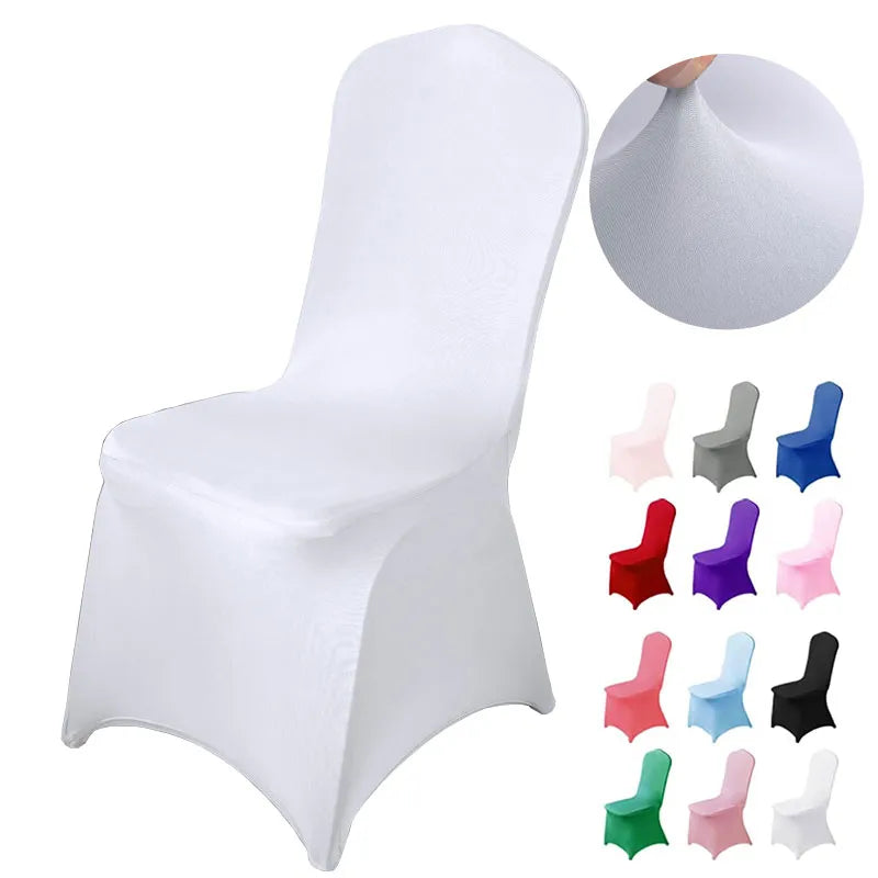 Spandex Chair Cover Stretch Dining Outdoor Chair Covers Protector Stretch Chair Cover for Party Banquet, Wedding Event, Hotel