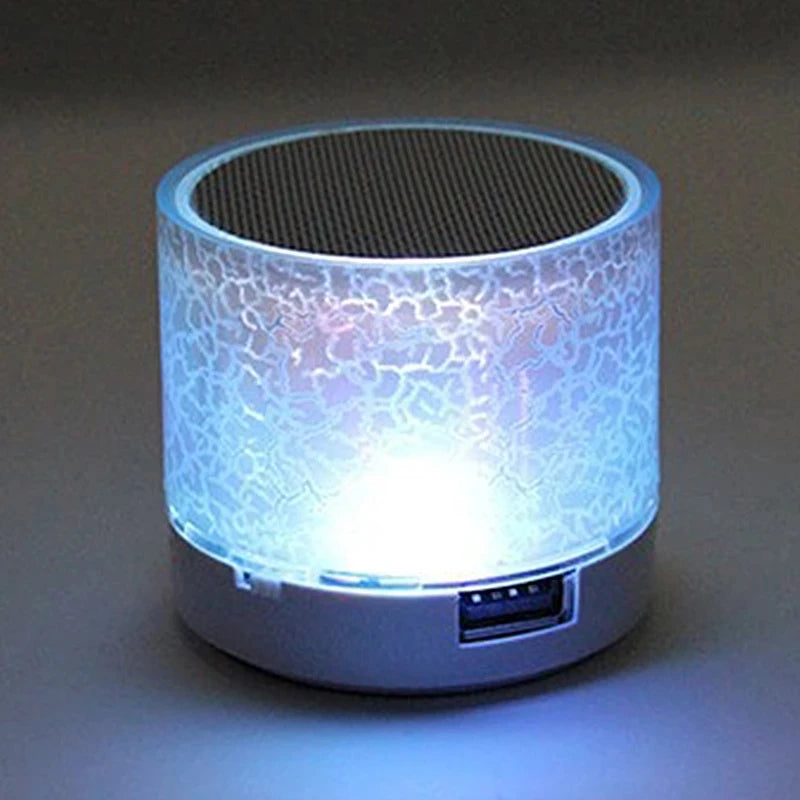 Universal Bluetooth Mini Speaker Wireless Speaker Colorful LED TF Card USB Subwoofer Portable MP3 Music Sound Column for Phones