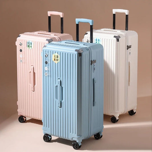 Five Wheel Large Capacity Thickened Trolley Box Universal Wheels For Overseas Shipment Password Luggage Suitcase Case Pack Trunk