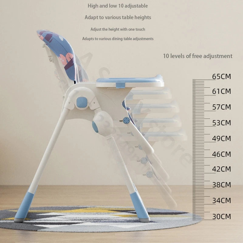 Chaise de salle à manger pour enfants/bébé de 1 à 3 ans apprenant à s'asseoir et à manger/chaise de salle à manger pliable multifonctionnelle pour bébé