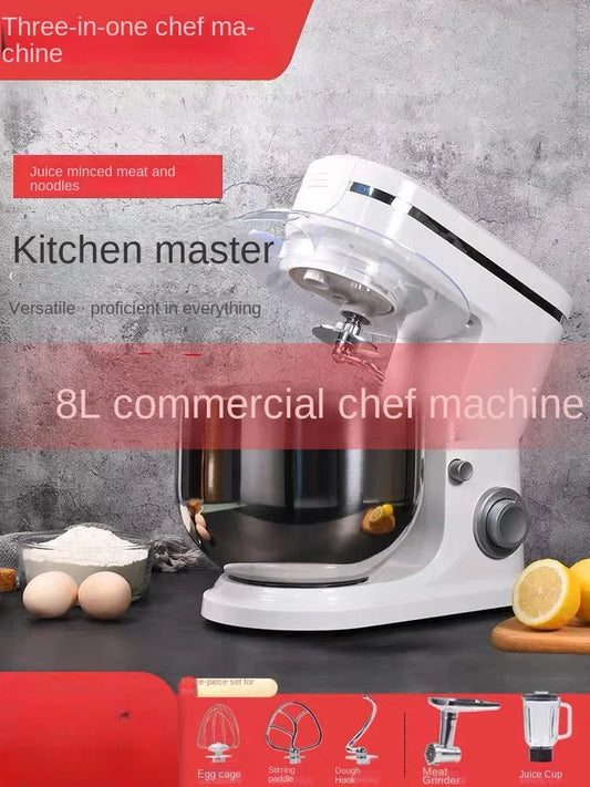 Stand Mixer Professional Kitchen Aid Food Blender Cream Whisk Cake Dough Mixers With Bowl Metal Gear Chef Machine Charm-Mélangeur sur socle, aide de cuisine professionnelle