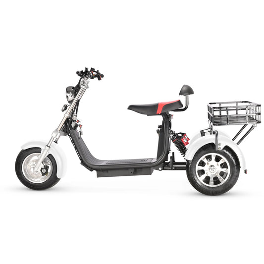 electric motorcycle off road 12inch 2000w 3000w motor high speed super tricycle  3 wheel  scooter citycoco