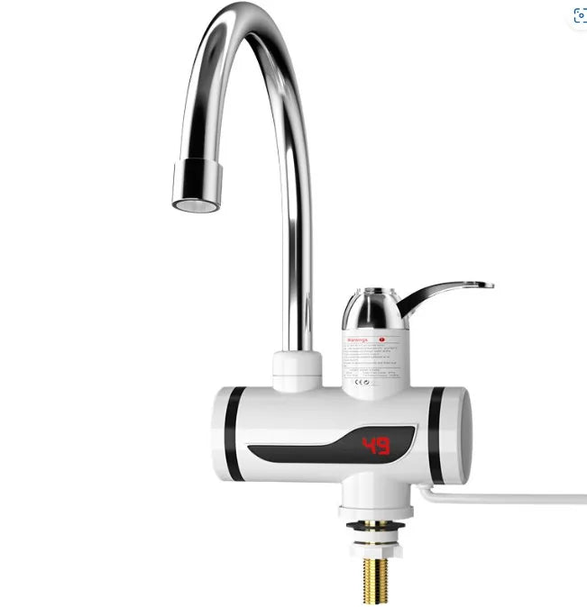 3000W Electric Home Heating Faucet Kitchen Bathroom Faucet Accessories Household Electric Hot Water Faucet With Digital Display