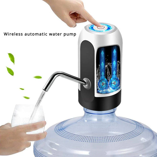 Water Dispenser Pump Portable Electric Water Dispenser Pump for 5 Gallon Bottle USB Rechargeable Bucket Tool With Extension Hose