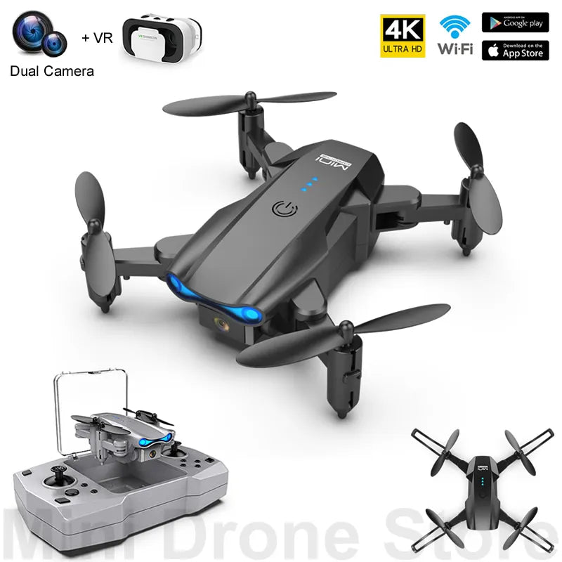 KY906 Mini Drone 4K Caméra Photographie Aérienne WiFi FPV RC Quadcopter Stockage Télécommande Conception Hélicoptères Jouets Retour Gratuit