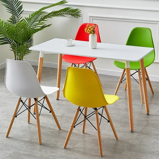 Modern Simple Dining Chair Household Makeup Back Stool Office Chair Solid Wood Book Table and Chair Dinning Table Chairs