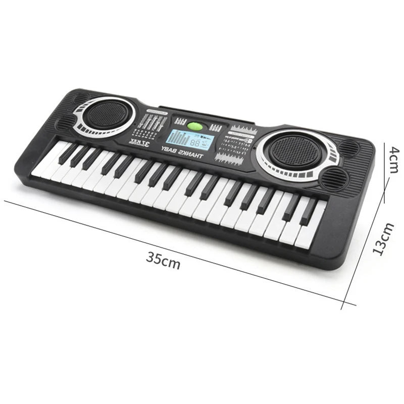 Portable 37 Keys Digital Keyboard LED Display Digital Electronic Piano Children Musical Instrument Kids Educational Toy