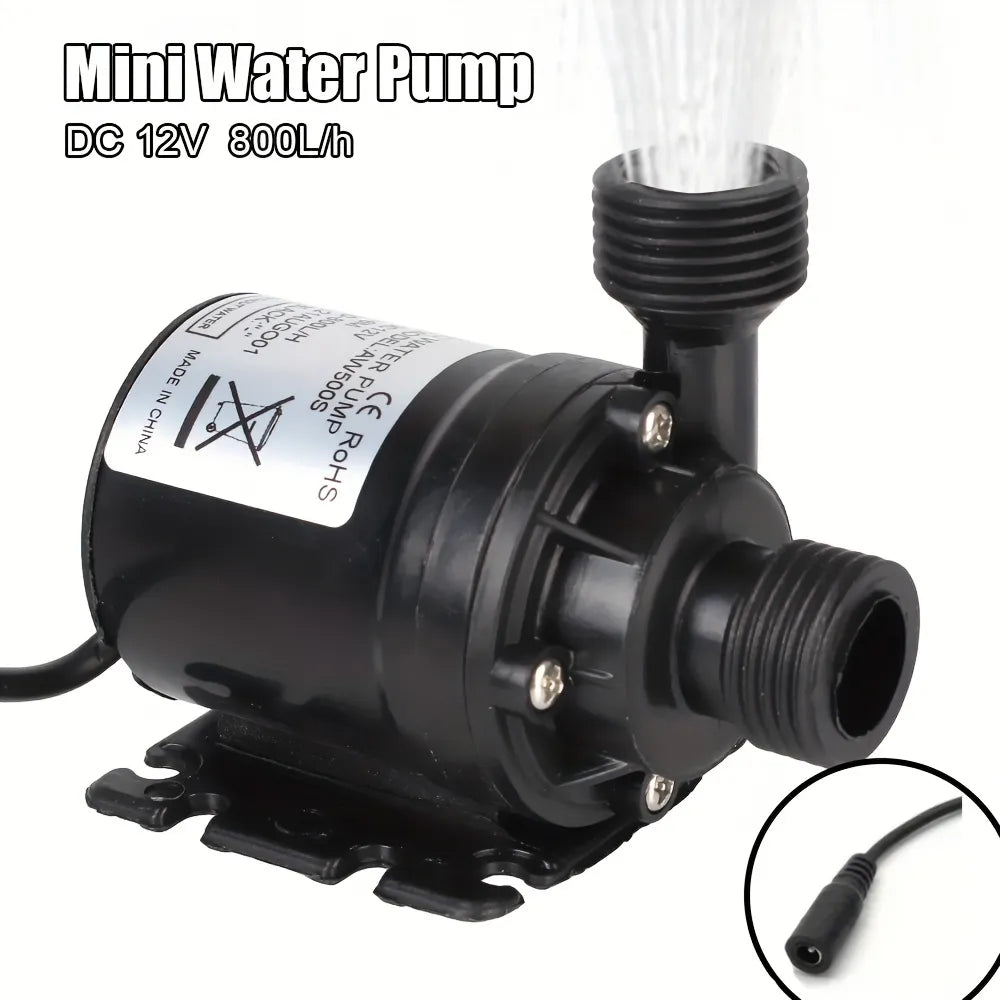 Ultra-quiet DC 12V Home Portable Brushless Motor Submersible Water Pump for Cooling System Fountains Heater Mini Water Pump