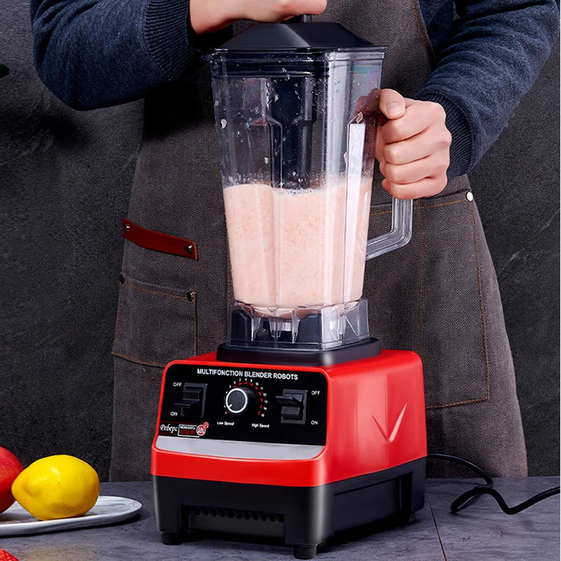 4500W Heavy Duty Commercial Grade Blender Mixer Juicer High Power Food Processor Ice Smoothie Bar Fruit Blender Juice Crusher_Yu Sweetie