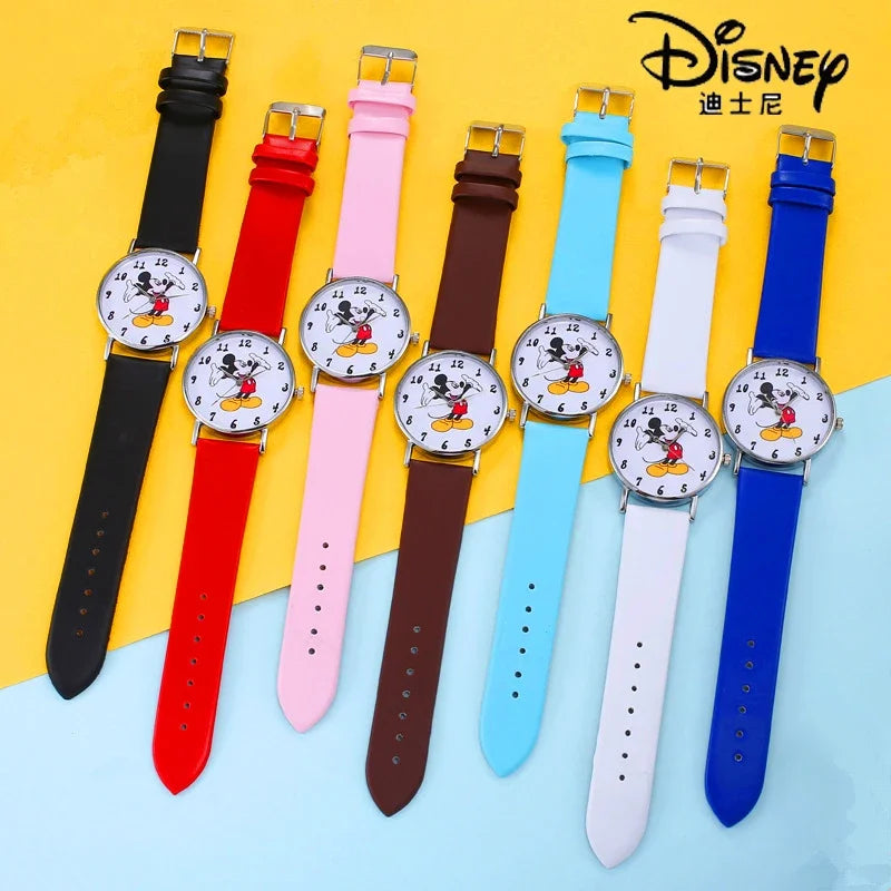 Disney mode Mickey haute qualité femmes hommes montre en acier inoxydable montre à quartz décontractée robe montre cadeau chaud Mickey Mouse marque