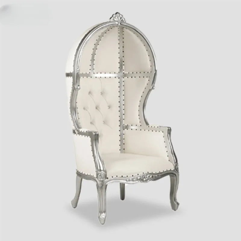 Royal Luxury Throne Chair With Canopy Antique Solid Wood Wedding Furniture Hotel Furniture Customized Product