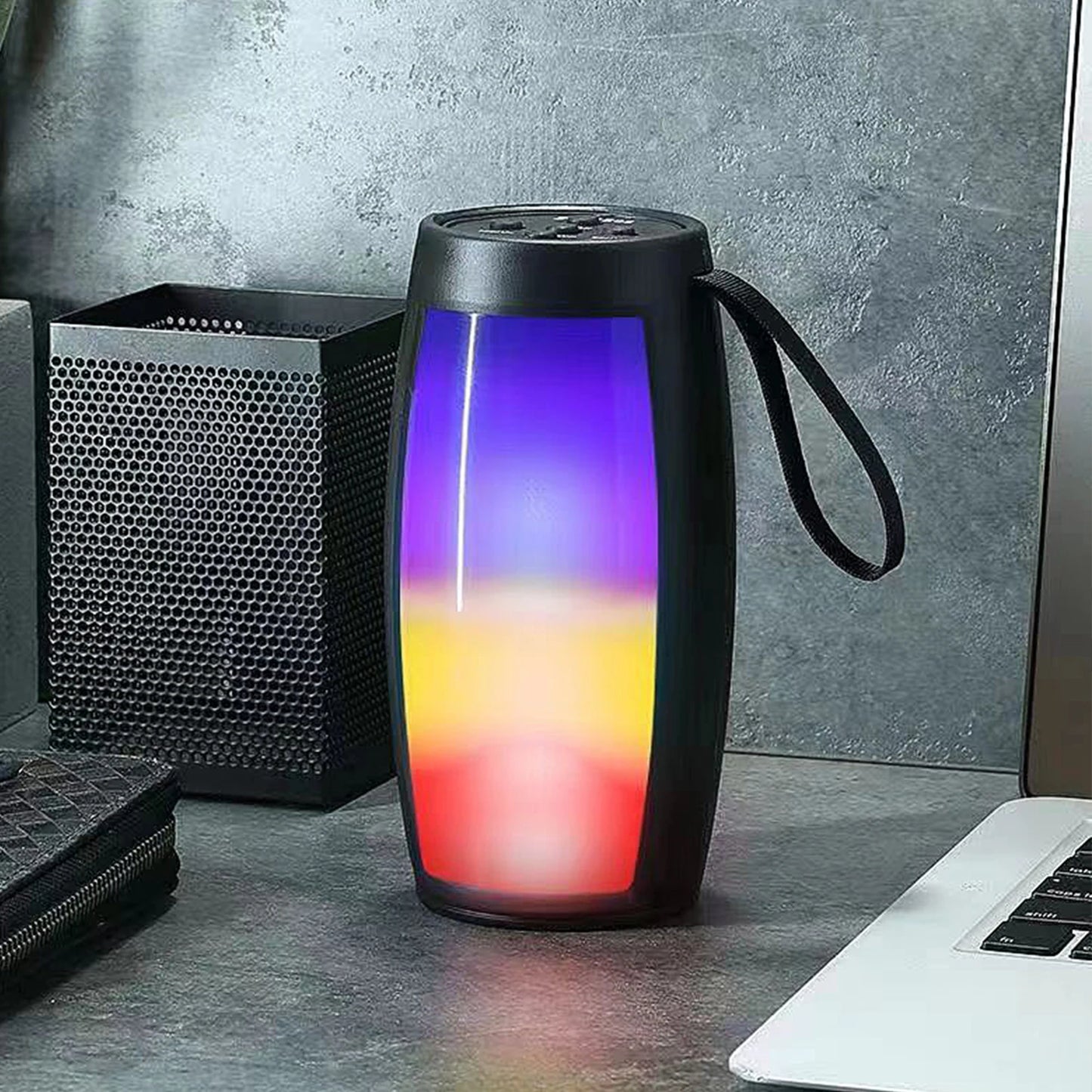 Portable Speaker MP3 Car Audio LED Wireless Bluetooth Speaker Subwoofer TF Card for Mobile Phone Wireless Small Sound Box Gift