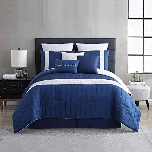 9-Piece Landon Embellished Comforter Set King maison et jadin