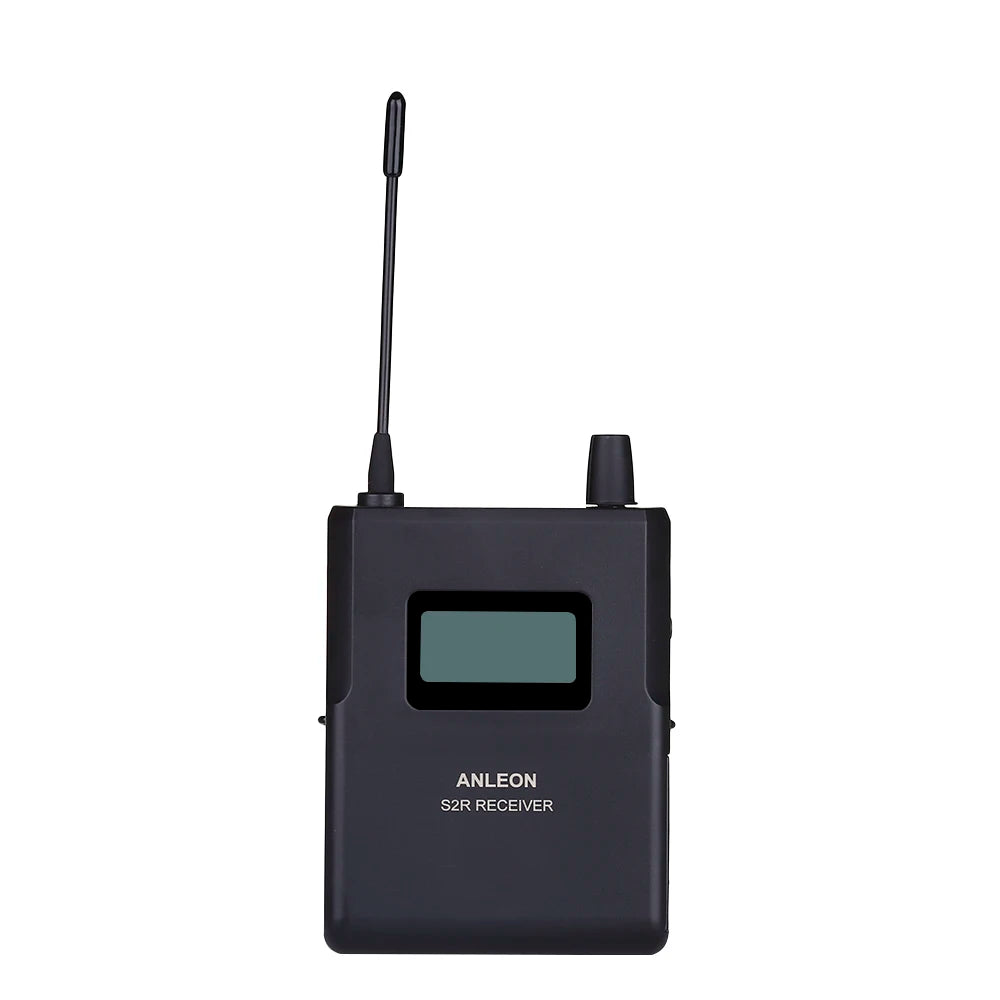 ANLEON S2 Receiver for S2 Wireless Personal In-ear Monitor System 863-865/670-680/526-535/561-568MHz IEM UHF Monitoring Earphone