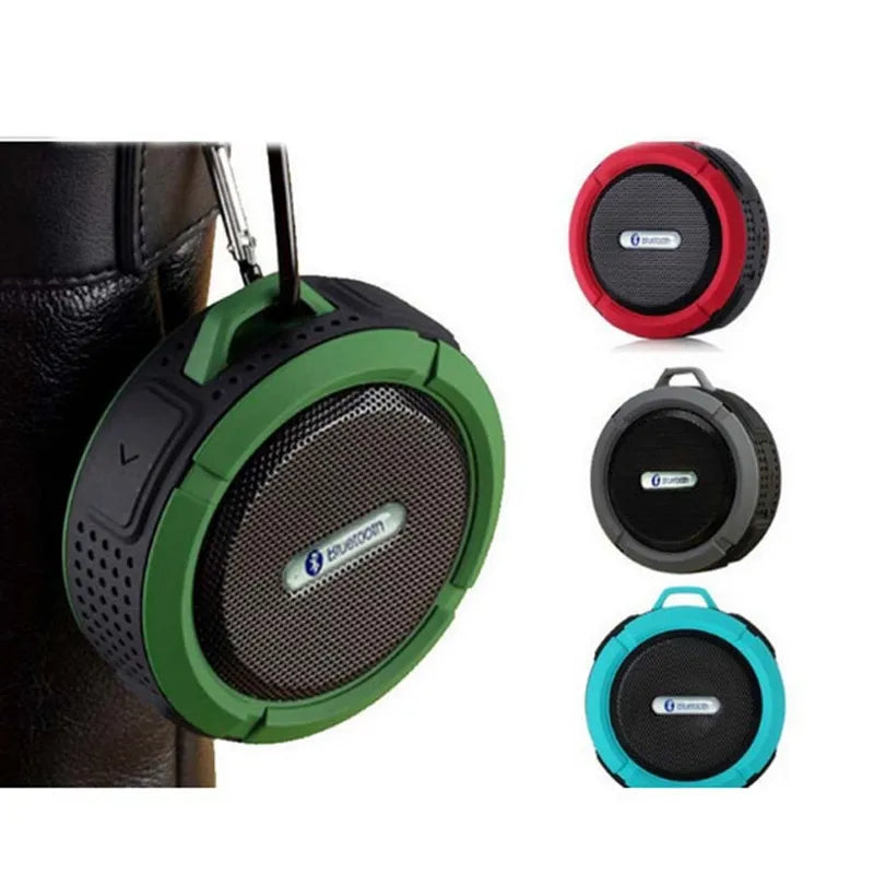 C6 Portable Bluetooth Speaker Wireless Waterproof Suction Cup Outdoor Sport Sound Box Mini Audio Subwoofer TF Mobile Loudspeaker