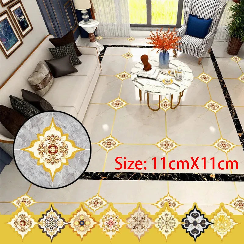 Ceramic Tile Mildewproof Gap Tape Gold Foil Tile Gap Sticker Decor Self Adhesive Wall Tile Floor Tape Sticker Home Decorations