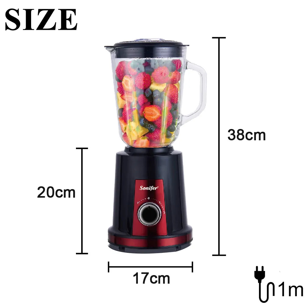 2 in 1 Stand Blender&Meat Grinder&Juicer&Grinding 350W Stainless Steel Kitchen Mixer Fruit Food Processor Ice Smoothies Sonifer