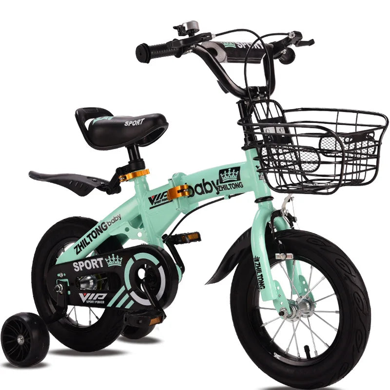 Folding kid bike 12/14/16/18 inch children bicycle for Boys and girls cycling Light students bike gift