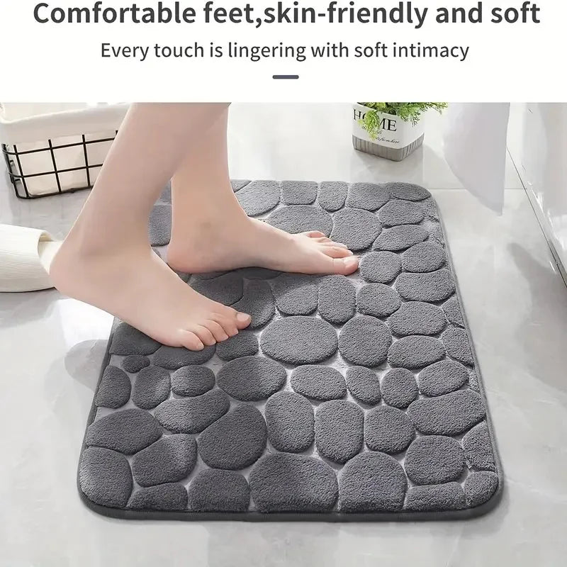 Bathroom Non-slip Mat Memory Foam Soft Absorbent Rug Home Toilet Bedroom Kitchen Doorway Washable Carpet Bathroom Accessories