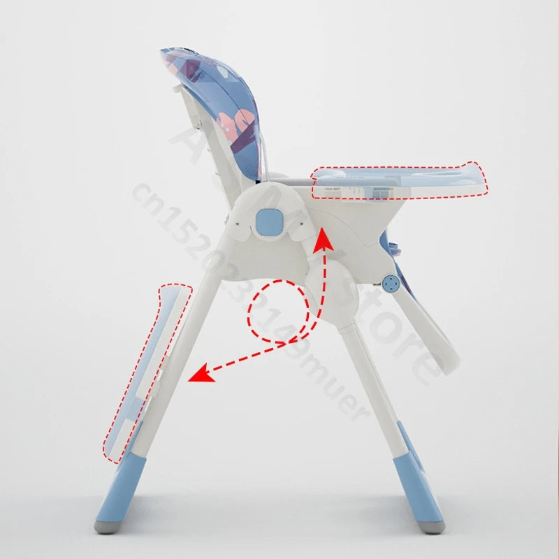 Chaise de salle à manger pour enfants/bébé de 1 à 3 ans apprenant à s'asseoir et à manger/chaise de salle à manger pliable multifonctionnelle pour bébé