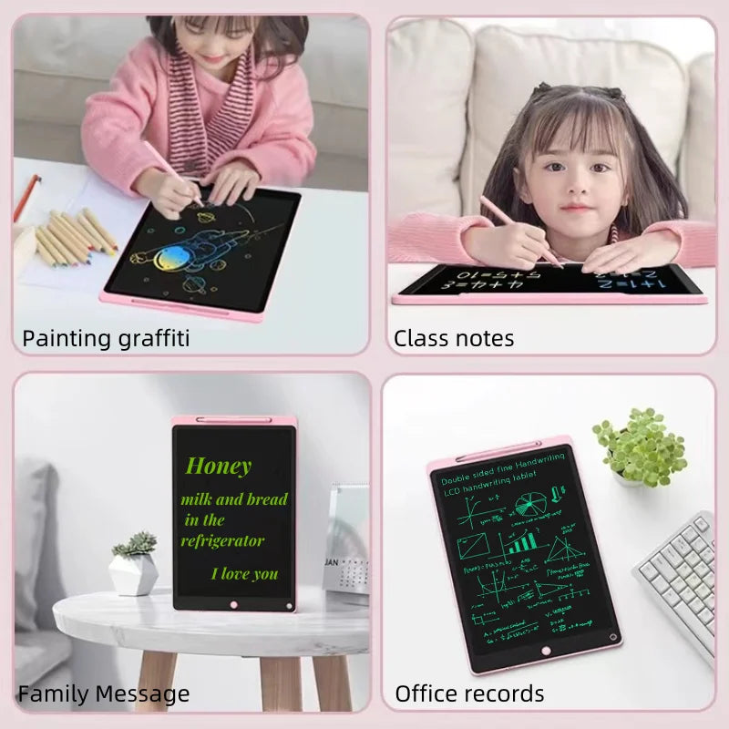 8/10/12 LCD Writing Tablet Electron Drawing Board Art Painting Tool Kids Toys Brain Game Digit Magic Blackboard  Child Best Gift