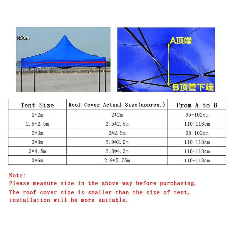 Waterproof Gazebo Top Cover Outdoor Gazebo Garden Marquee Tent Replacement Sun Shade cloth Outdoors Camping Accessories