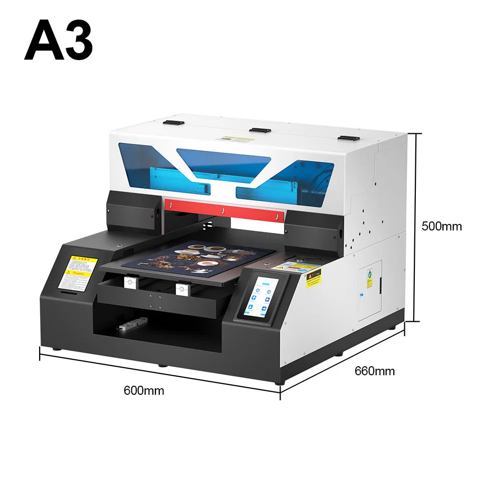 A3-19 UV Flatbed Printer A3 A4 Size EPSON R1390 L800 Printhead with Rotary For Bottle Phonecase Metal Acrylic Wood Cups Glass