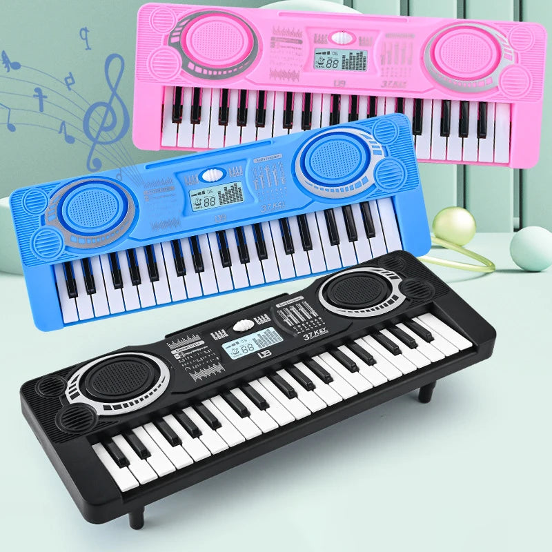 Portable 37 Keys Digital Keyboard LED Display Digital Electronic Piano Children Musical Instrument Kids Educational Toy