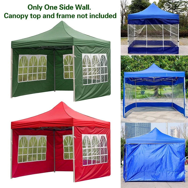 1PC Waterproof Oxford Cloth Tents Only One Side Wall Without Canopy Outdoor Rainproof Canopy Top Gazebo Accessories