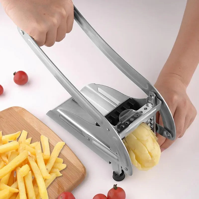 Kitchen Manual Cutter Stainless Steel French Fries Slicer Potato Chips Maker Meat Chopper Cutting Cooking Machine（only blade）