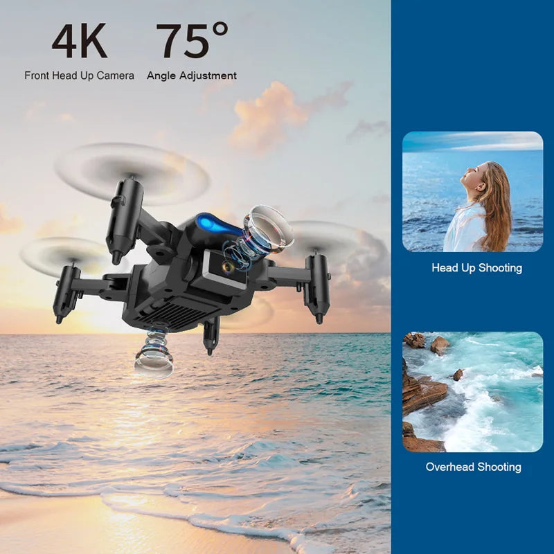 KY906 Mini Drone 4K Caméra Photographie Aérienne WiFi FPV RC Quadcopter Stockage Télécommande Conception Hélicoptères Jouets Retour Gratuit