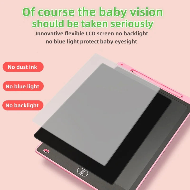 8/10/12 LCD Writing Tablet Electron Drawing Board Art Painting Tool Kids Toys Brain Game Digit Magic Blackboard  Child Best Gift