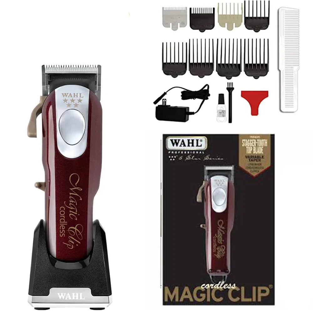 WahI 8148 Magic Clip Professional Hair Clipper for The Head Electric Cordless Trimmer for Men Barber Cutting Machine