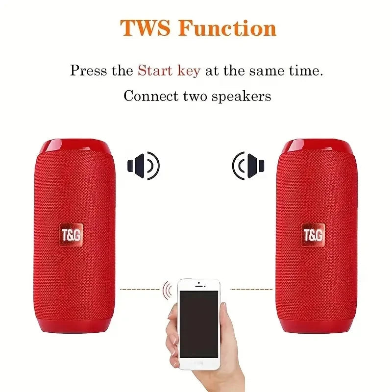 Wireless Bluetooth 5.3 Speaker Waterproof Audio USB card supports FM 360 stereo surround outdoor portable speakers