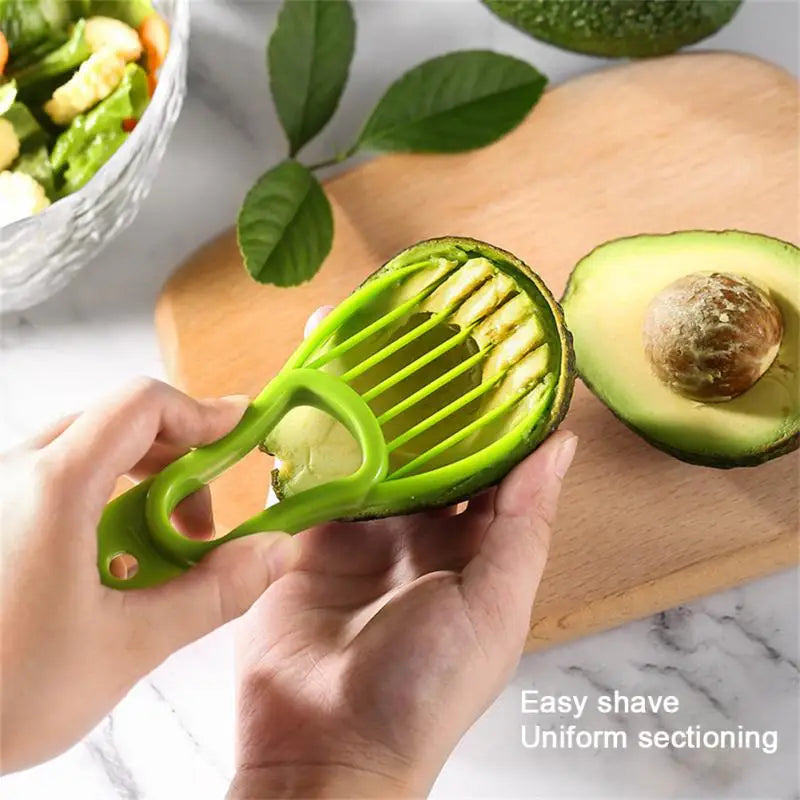 3 In 1 Avocado Slicer non-toxic Avocado Slicer Knife Fruit Peeler Three-in-one Pulp Flesh Separator Fruit Peeler Kitchen Tools