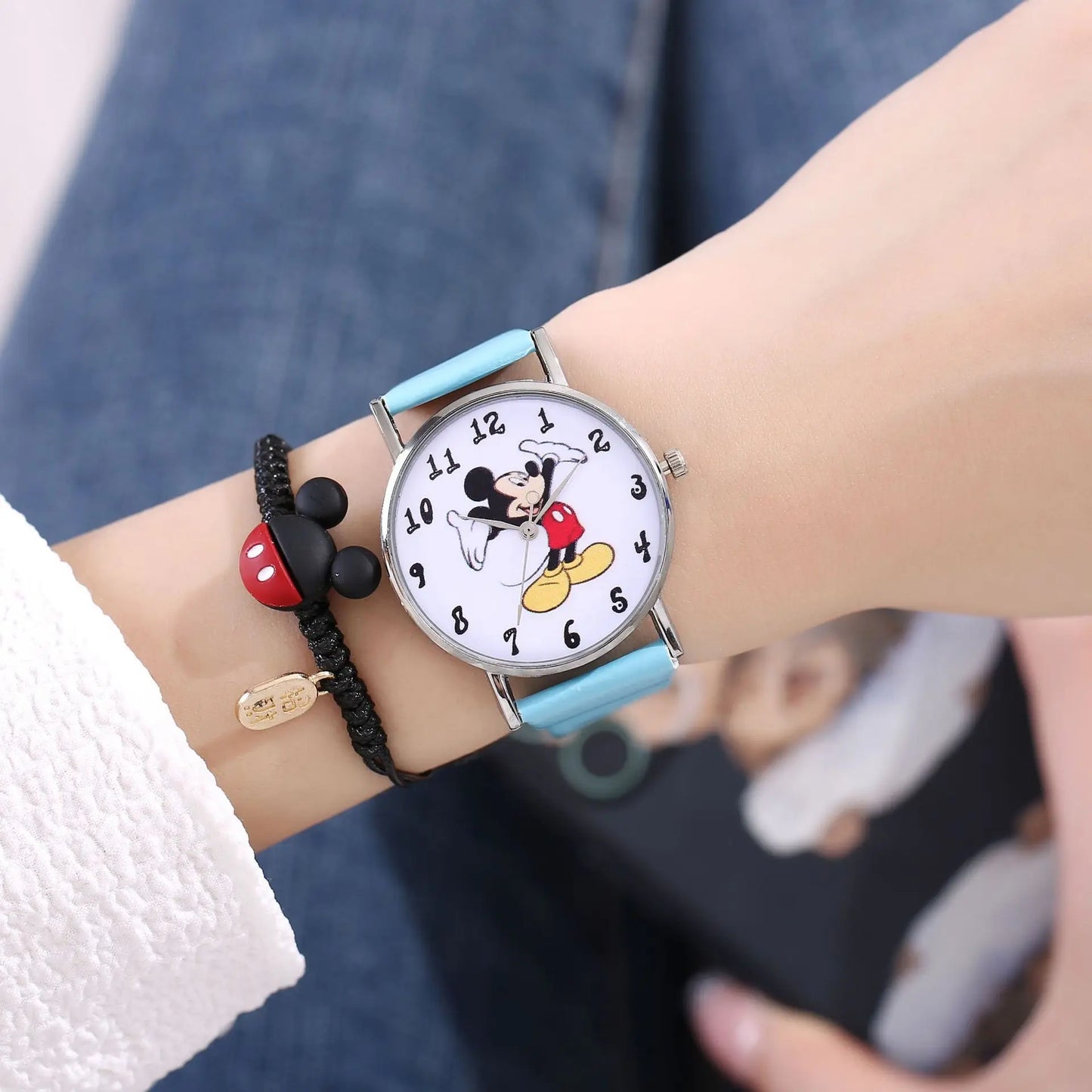 Disney mode Mickey haute qualité femmes hommes montre en acier inoxydable montre à quartz décontractée robe montre cadeau chaud Mickey Mouse marque