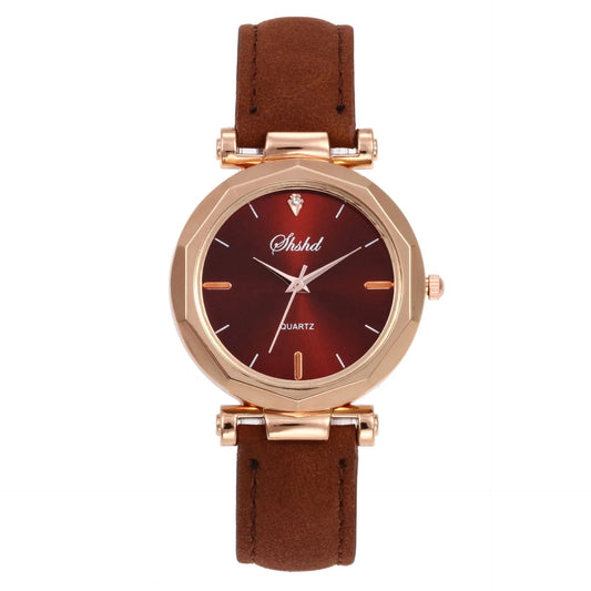 Montres à quartz en cuir poncé scintillant pour filles, étoile de la mode, offre spéciale